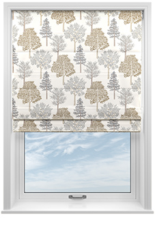 Coppice Faux Silk, Bronze - Twist&Fit Roman Blind